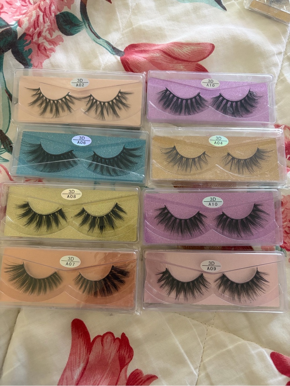 3D False Eyelashes - Dramatic Styles, Multiple Colors